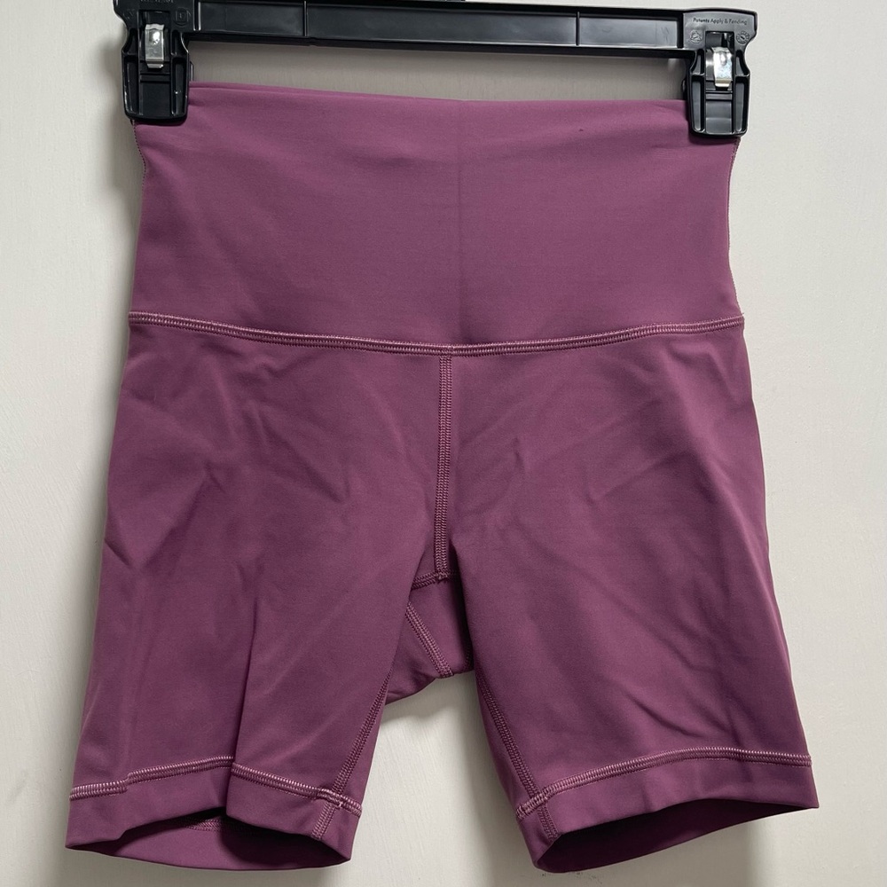 Lululemon Wunder Train HR Short 6” Vintage‎ Plum Sz 4 Yoga Gym CrossFit Training